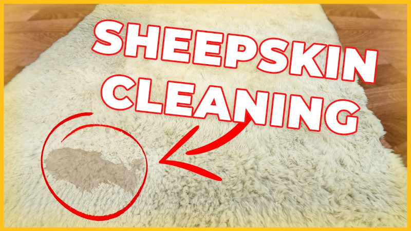 stain on a sheepskin rug