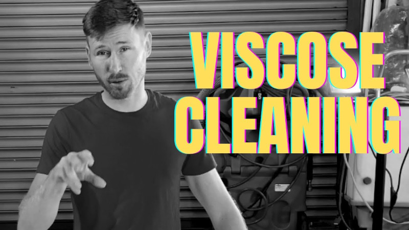 poster for viscose rug cleaning with carl sands